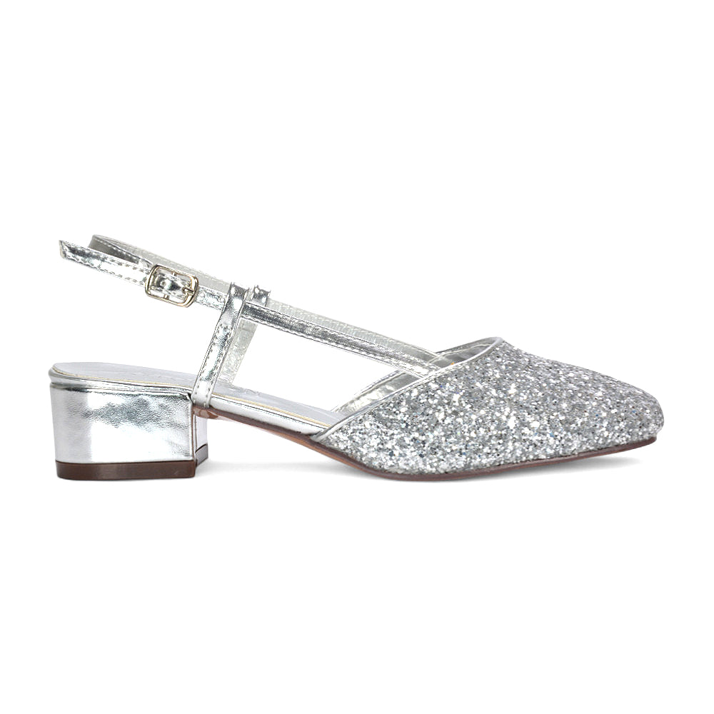 silver strappy heels, silver slingback heels, strappy heels, slingback heels, Strappy block heel sandals, Women's slingback strappy heels