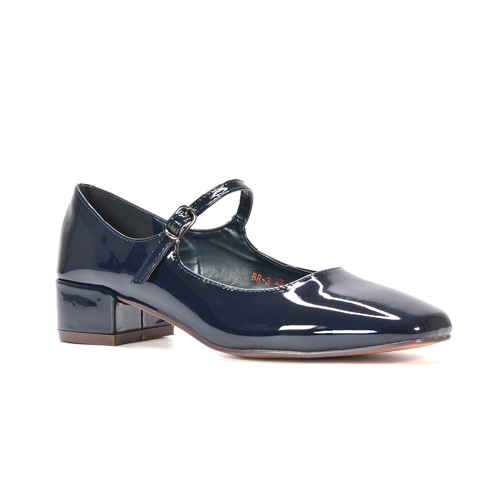 navy work heels, navy closed toe heels, work heels, closed toe heels