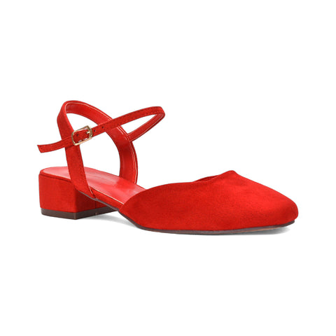 red strappy heels, red strap heels, strappy heels, strap heels, Strappy low heels for office wear, Black court shoes low heel