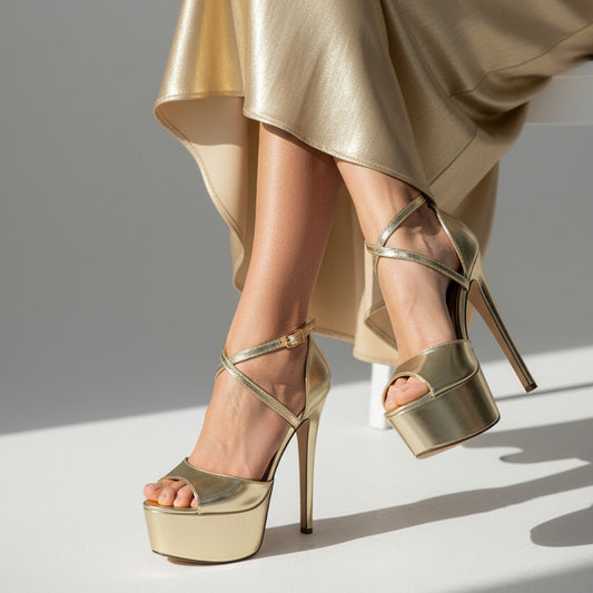 chunky platform shoes heels