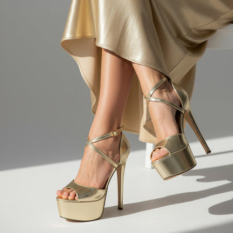 chunky platform shoes heels