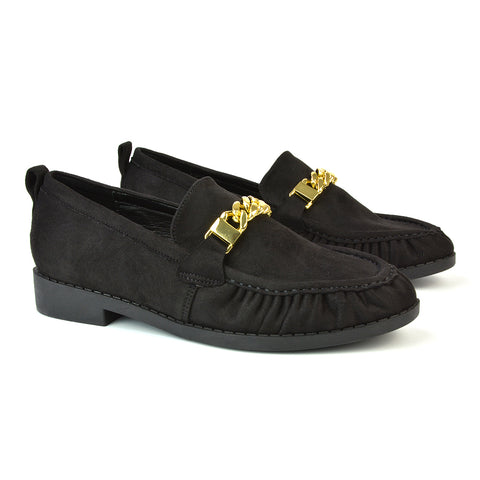 black slip on loafers, black comfortable loafers, Stylish casual flats for work and office