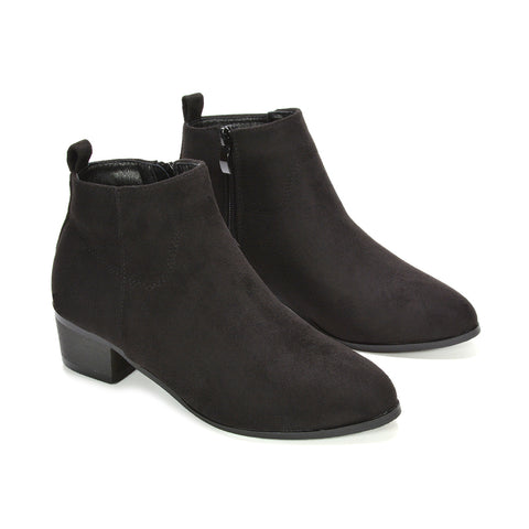 black western boots, womens black western boots, western boots, women's western boots, western ankle boots for women, block heel western boots women, casual ankle boots women, affordable cowboy ankle boots