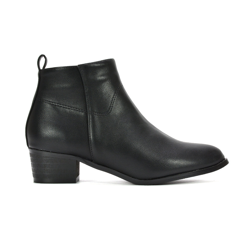 black synthetic leather boots, black leather boots, black ankle boots, womens black boots, ankle boots, womens boots, women’s cowboy ankle boots, women’s low heel cowboy boots, western inspired boots, buy women’s cowboy ankle boots, 