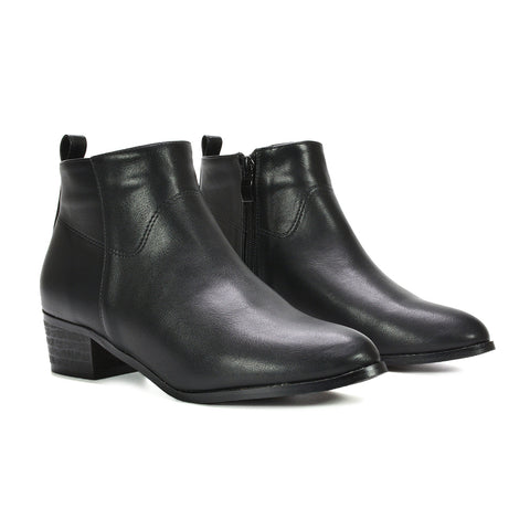 black western boots, womens black western boots, western boots, women's western boots, western ankle boots for women, block heel western boots women, casual ankle boots women, affordable cowboy ankle boots