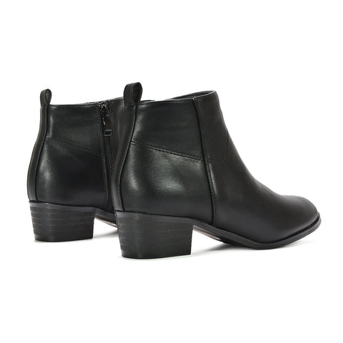 black block heel boots, black block heel ankle boots, block heel boots, block heel ankle boots, women’s western ankle boots, zip ankle boots women, fall ankle boots women, stylish western boots women