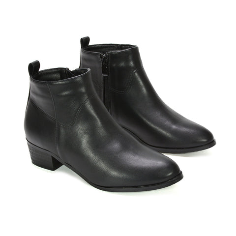 black boots for women, ladies black boots, boots for women, ladies boots for winter, easy zip ankle boots women, affordable western ankle boots women, lightweight ankle boots women, weekend wear ankle boots