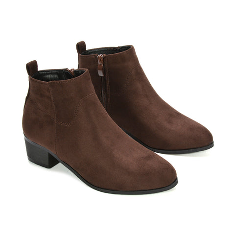 brown boots for women, ladies brown boots, boots for women, ladies boots for winter, easy zip ankle boots women, affordable western ankle boots women, lightweight ankle boots women, weekend wear ankle boots