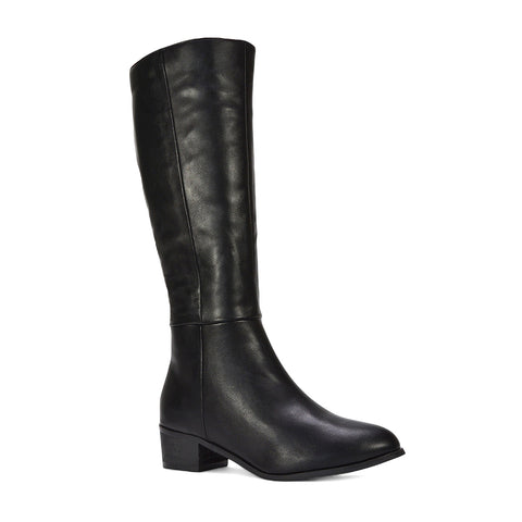 black long boots, black winter boots, long boots, winter boots, womens winter boots, Women's boots for fall, Casual everyday boots, Boots that pair well with dresses and skirts, Comfortable knee-high boots for older women