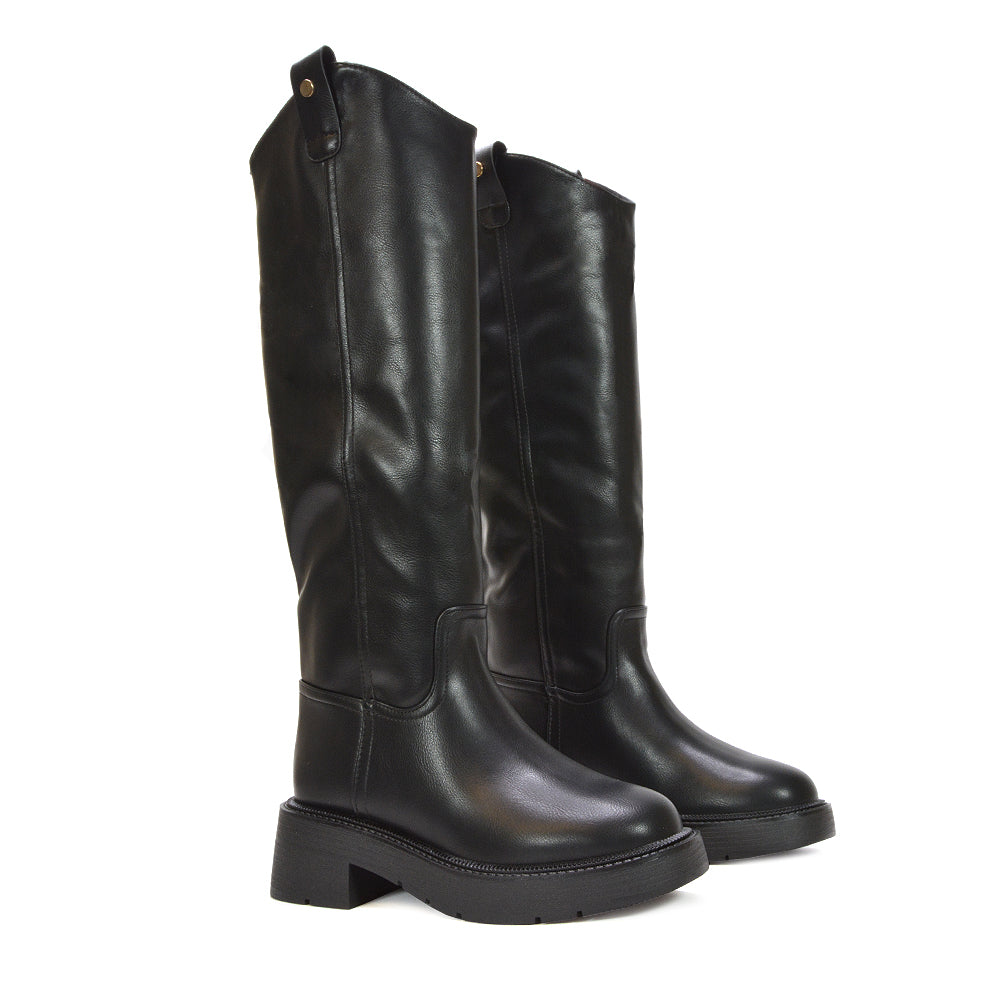 women's black boots, black long boots, going out boots, women's going out boots, trendy autumn boots, autumn boots, trendy boots 2025