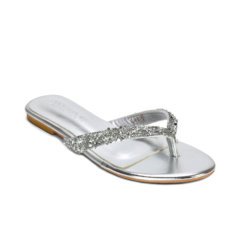 silver sparkly sandals for sale, silver open toe sandals women, silver evening summer sandals, silver sparkly thong sandals for evening wear, silver jewel sandals women