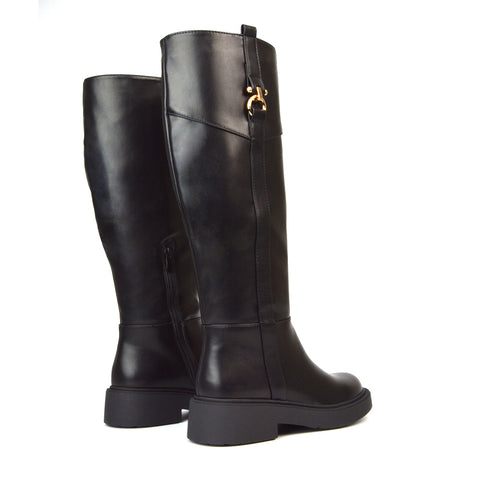 Black Long Boots, Black Festival Boots, Long Boots, Festival Boots