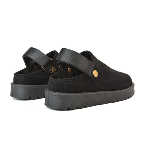 Black Closed Toe Slippers, Black Slingback Slippers, Closed Toe Slippers, Slingback Slippers