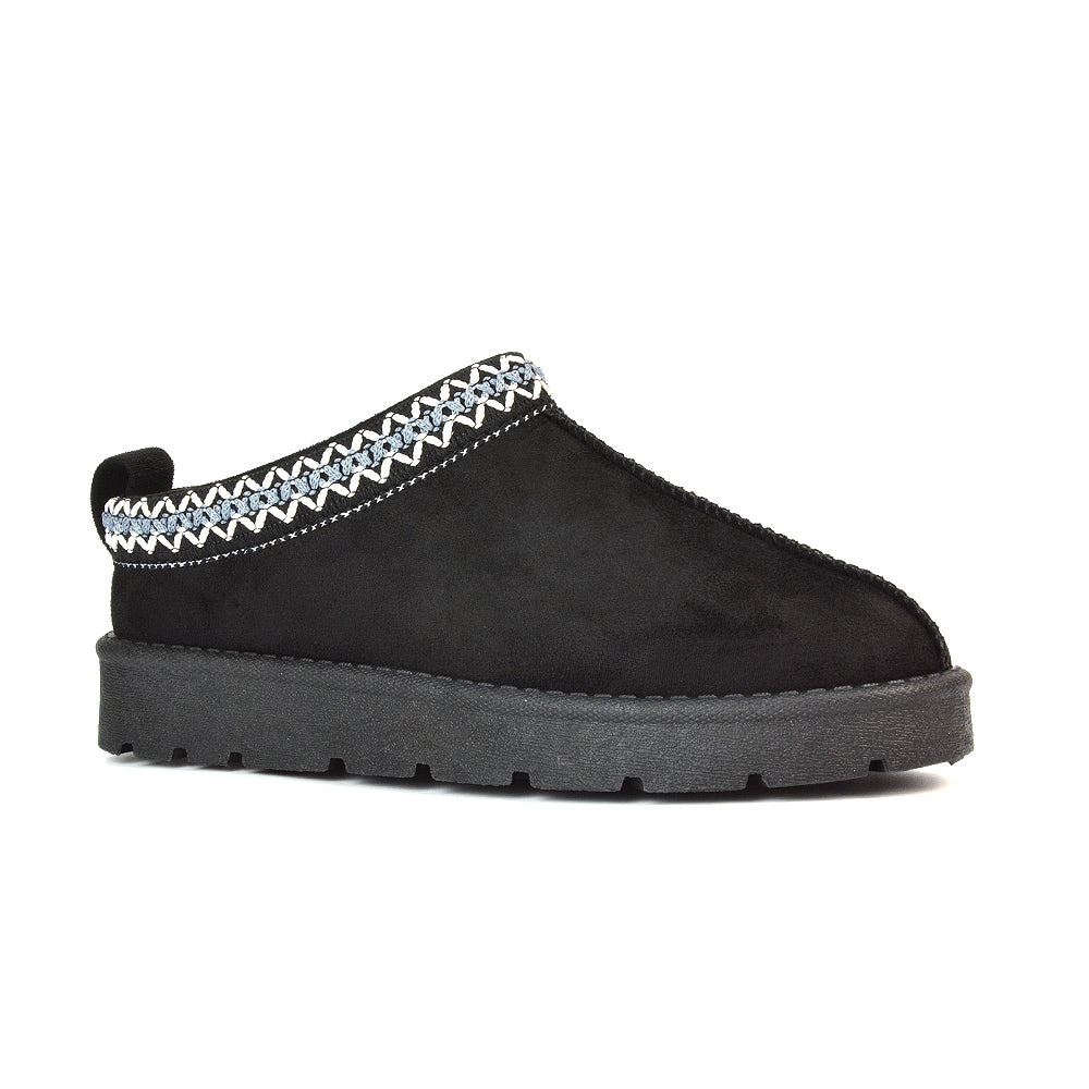 Flats, Flat Shoes, Black Flat Shoes, Slipper Boots, Black Slippers