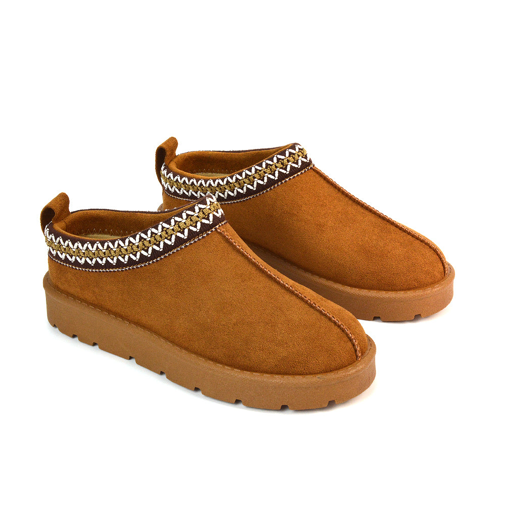 Slipper Boots In Chestnut, Chestnut Ankle Boot Slippers, Women's Slipper Boots, Women's Chestnut Slipper Boots