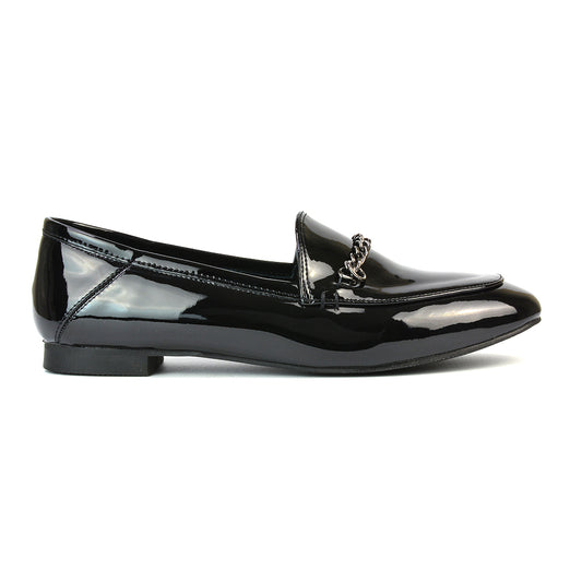 office shoes, chain detail loafers, flat shoes, flats, work shoes