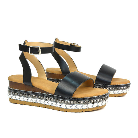 Black Sandals, Black Flat Sandals, Sandals, Flat Sandals