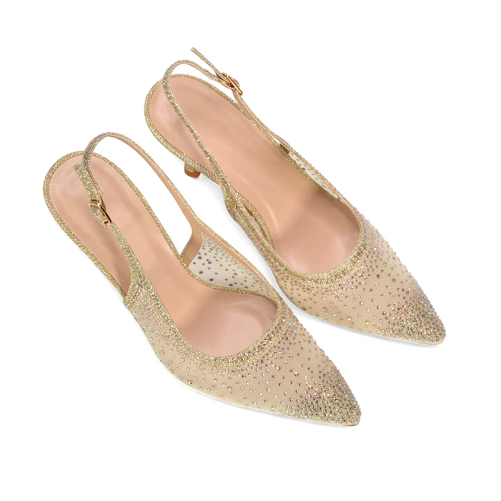 gold rhinestone high heels, gold stiletto heels, rhinestone high heels, stiletto heels, Sparkly wedding guest shoes, Holiday party shoes