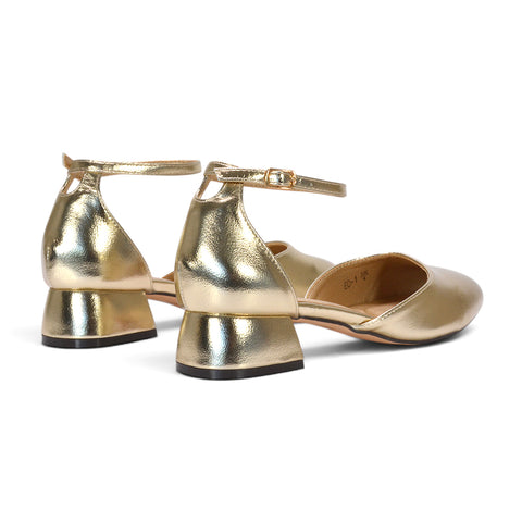 gold bridal shoes online, comfortable gold wedding shoes, gold mother of the bride shoes, shimmer gold block heel court shoes