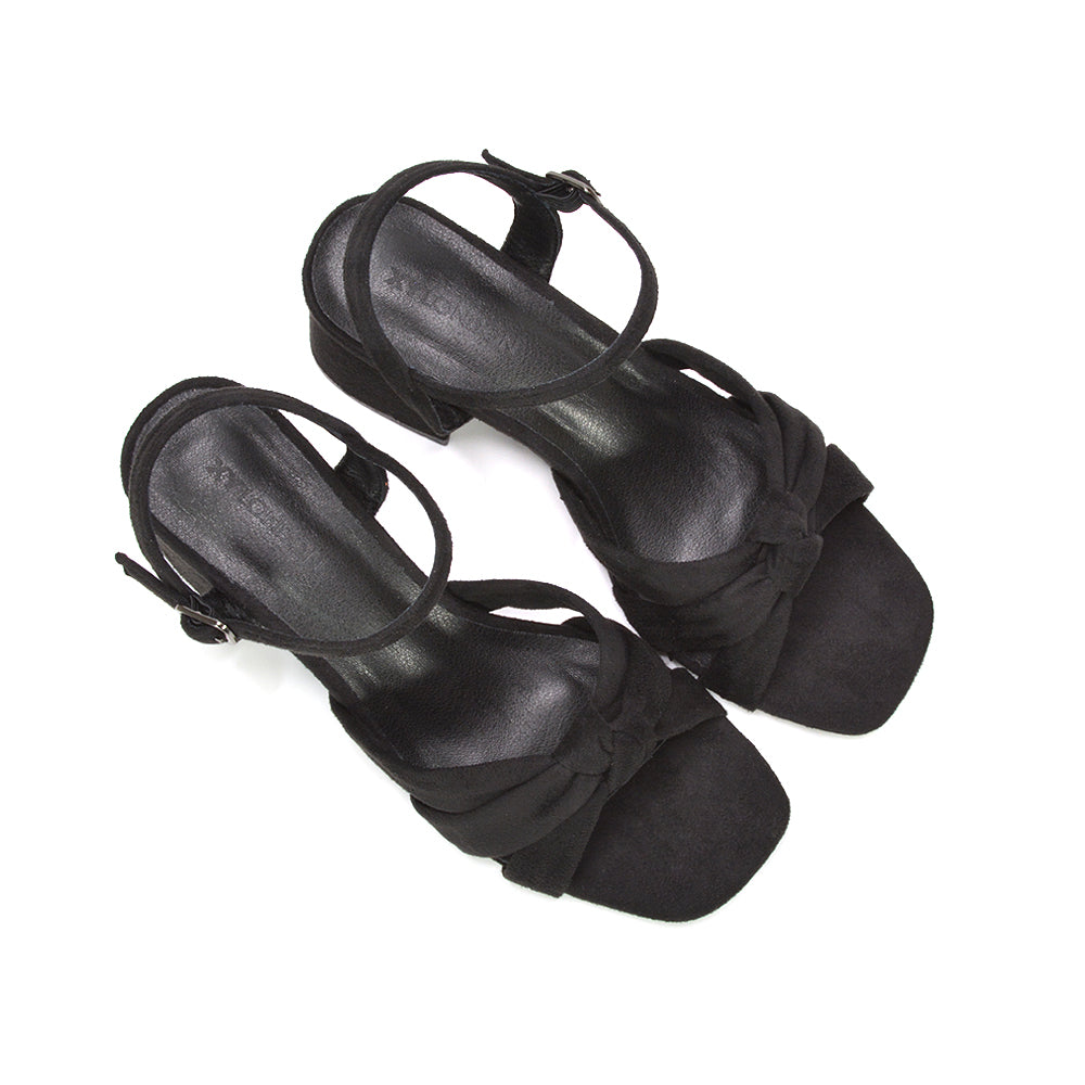 Black wedding guest sandals, Black mid heel sandals for wedding guests, Comfortable black heel sandals