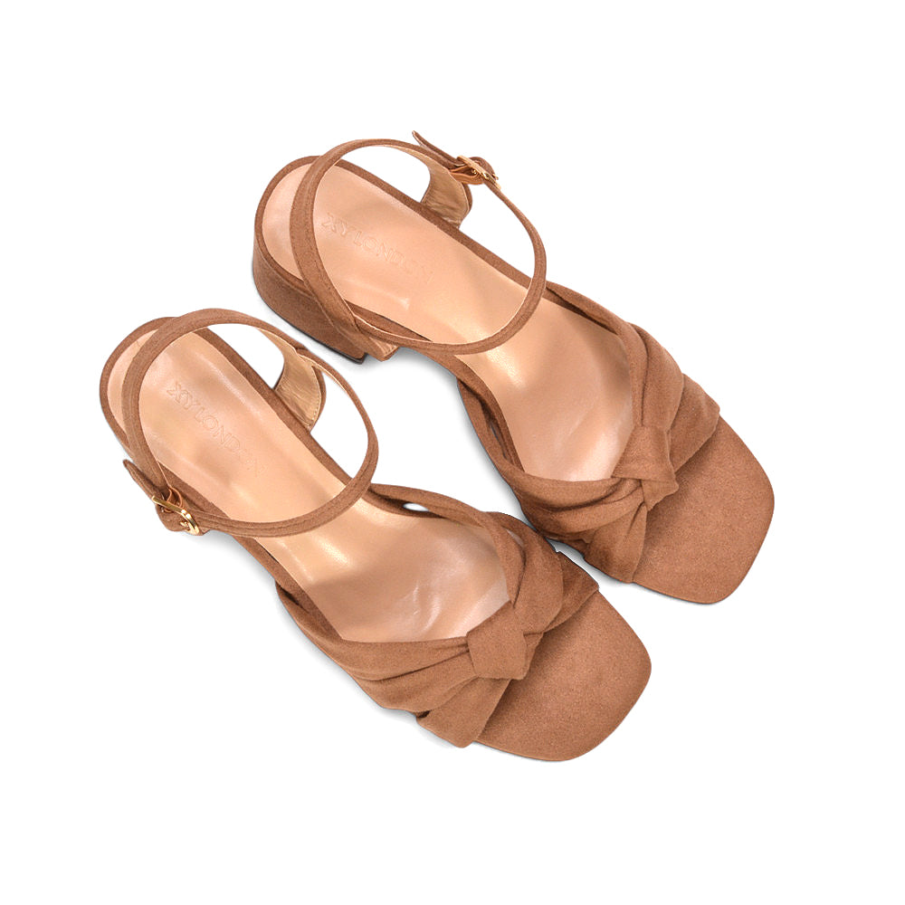 beige mid heel sandals with strap support, nude beige mid heel sandals with block heel and ankle strap closure, mid heel ankle strap sandals beige