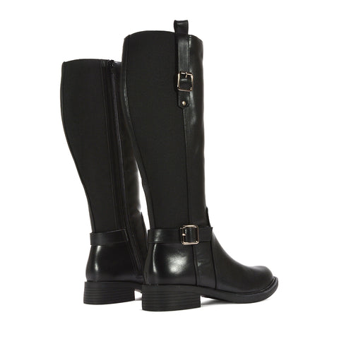 black stretchy boots, black stretchy knee high boots, stretchy boots, stretchy knee high boots