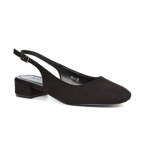 black closed toe square toe low block heel court shoes, closed toe square toe low block heel court shoes, square toe heels, black square toe heels