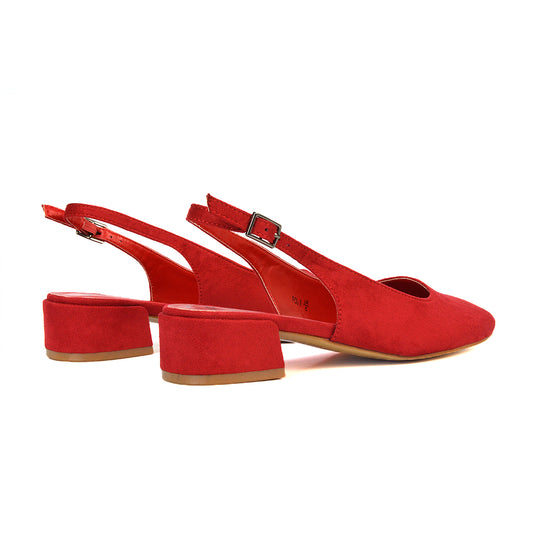 red low block heels, red low heels, low heels, low block heels