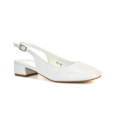 white closed toe square toe low block heel court shoes, closed toe square toe low block heel court shoes, square toe heels, white square toe heels