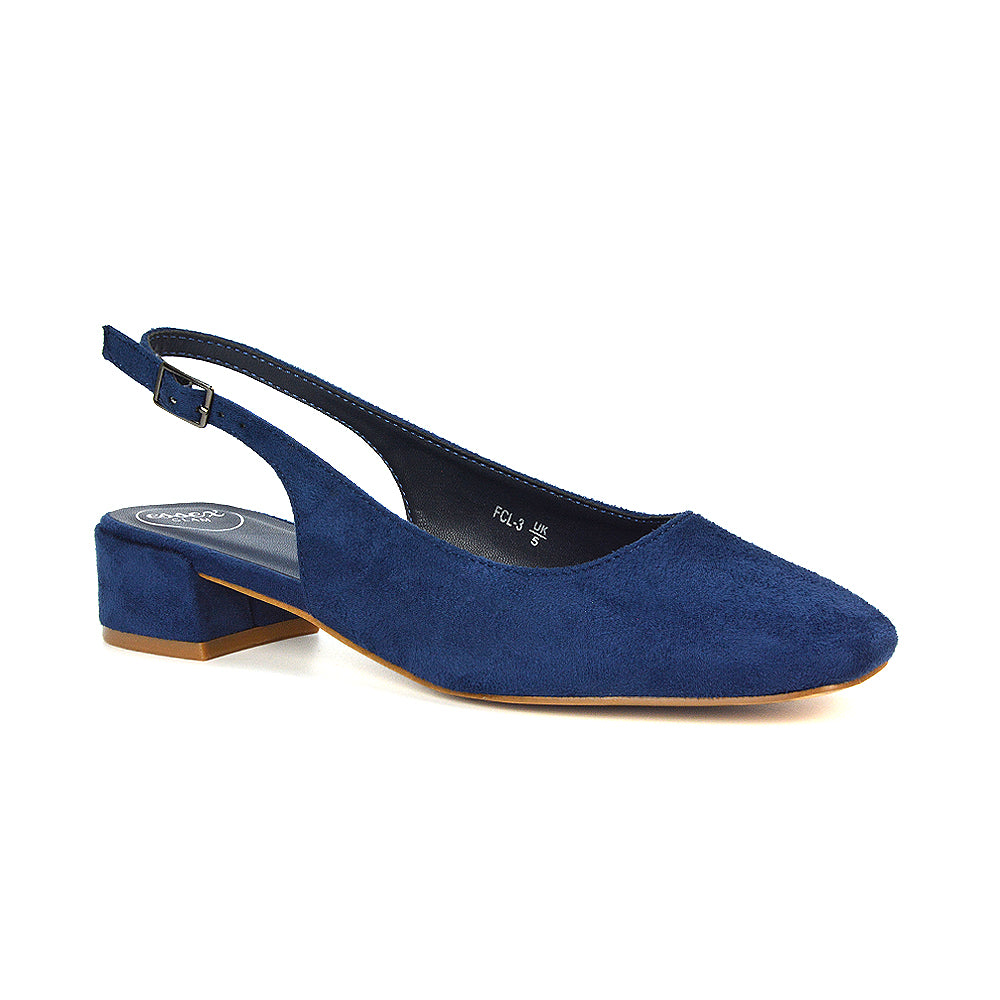 navy closed toe heels, navy court shoes, closed toe heels, court shoes, slingback court shoes, Comfortable slingback pumps