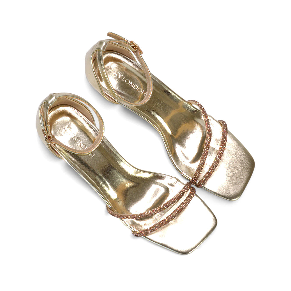 gold sparkle sandals for special occasions, gold festive party shoes, gold statement occasion heels, gold elegant dress sandals