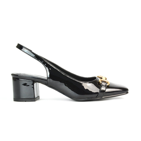 Court Shoes With Slingback Strap, Gray Court Heel Shoes, Party Heels