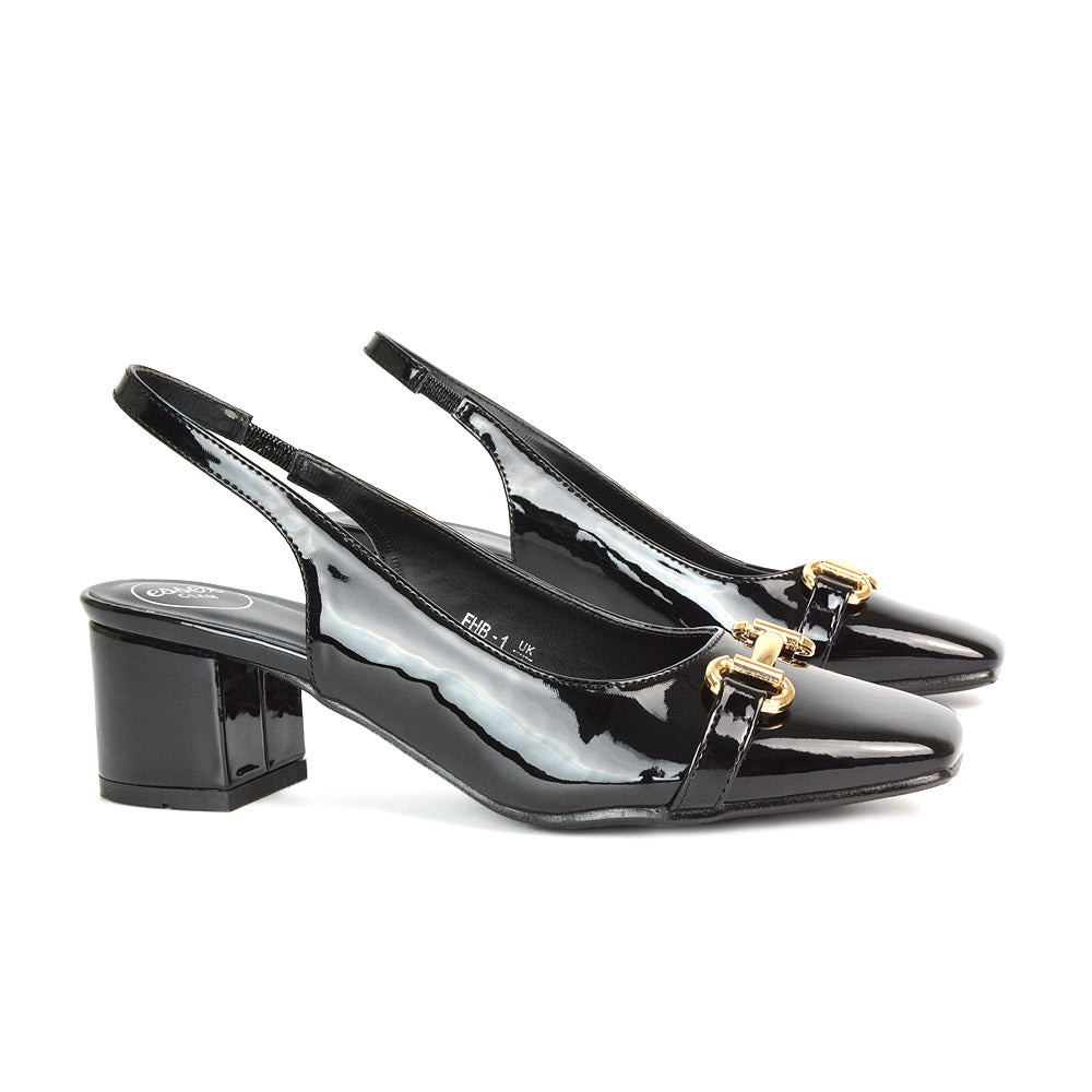 Court Shoes With Slingback Strap, Gray Court Heel Shoes, Party Heels