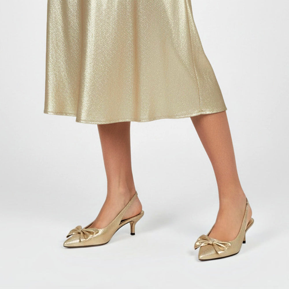 gold sparkly heels
