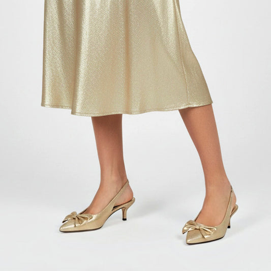 gold sparkly heels