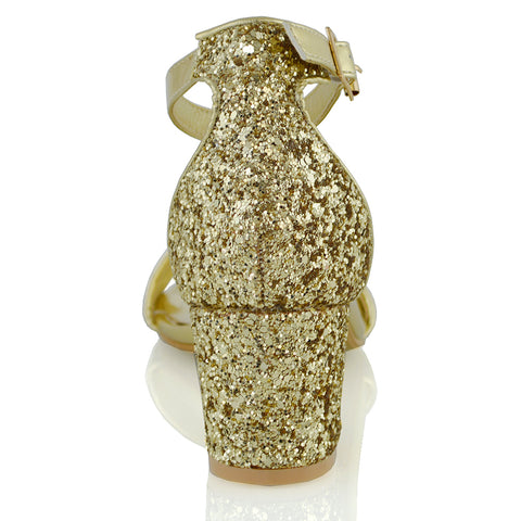 Gold Glitter  | XY London | GoldBridal Shoes,GoldWedding Shoes,Bridal Shoes Black,GoldHeels,GoldBlock Heels