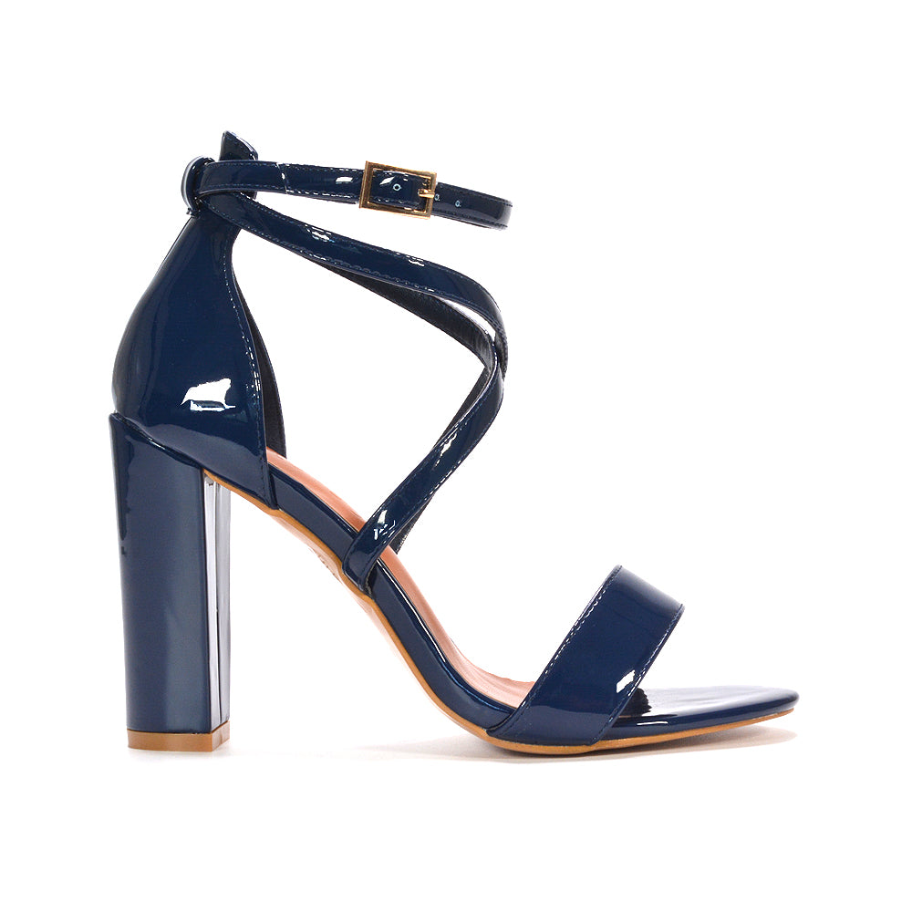 navy ankle strap heels, navy heeled sandals, ankle strap heels, heeled sandals