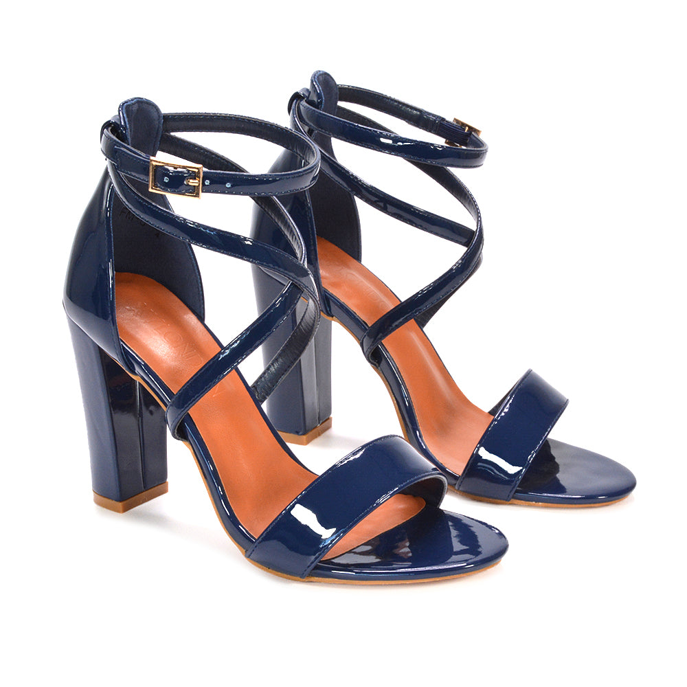 Save Up to 70% on XYLondon Party Wear Heels and Sandals for women 8 navy heels, navy high heels, heels, high heels