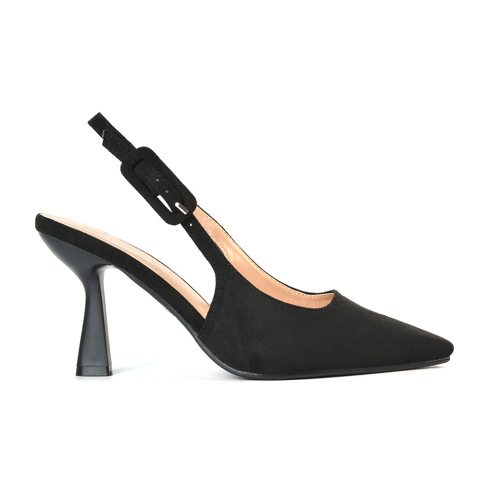 Stiletto Heels Sandals, Black Stiletto Heels Sandals, Stiletto High Heels Closed Toe, Black Stiletto High Heels Closed Toe
