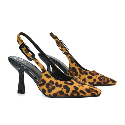 Stiletto Heels Sandals, Leopard Stiletto Heels Sandals, Stiletto High Heels Closed Toe, Leopard Stiletto High Heels Closed Toe