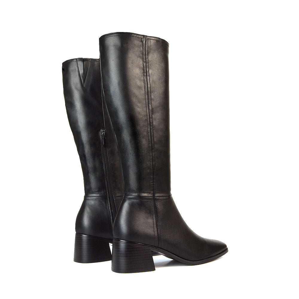 Women's Knee High Boots, Black Knee High Boots UK, Black Knee High Boots For Women, Women's Heeled Boots