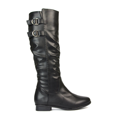 Black Knee High Boots Flat Heel, Black Knee High Boots Flat, Knee High Boots Flat Heel, Knee High Boots Flat