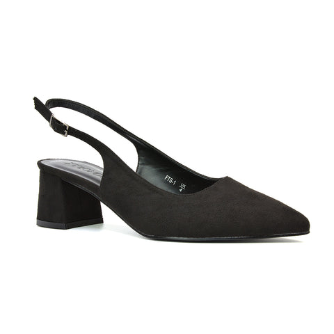 Navy Court Heels, Navy Court Shoes Low Heels, Court Heels, Court Shoes Low Heels
