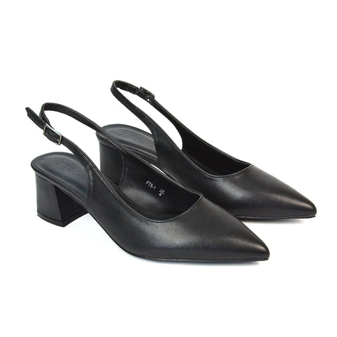 Navy Strappy Heels, Navy Slingback Heels, Strappy Heels, Slingback Heels