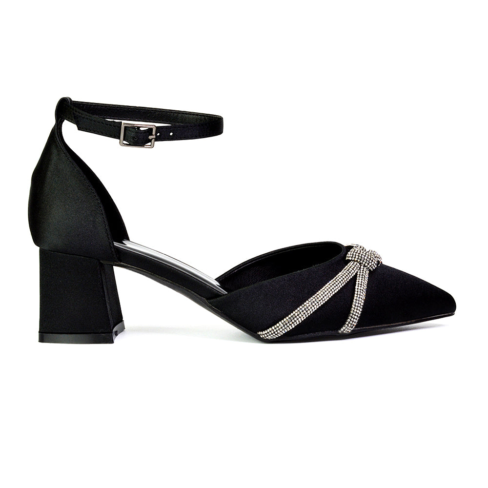 black court shoes, court shoes, bridal block heel shoes