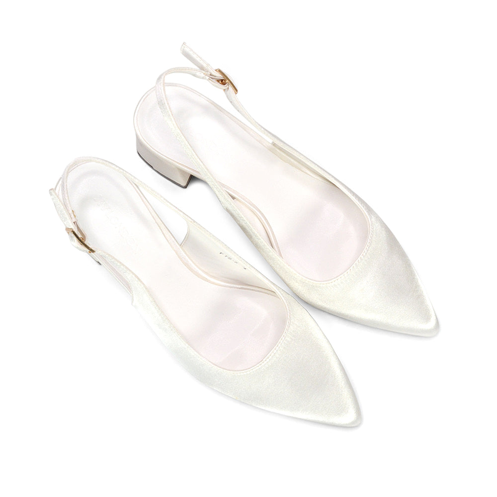 elegant ivory occasion shoes for women, pointed toe mid block heel shoes for women, classic court heels