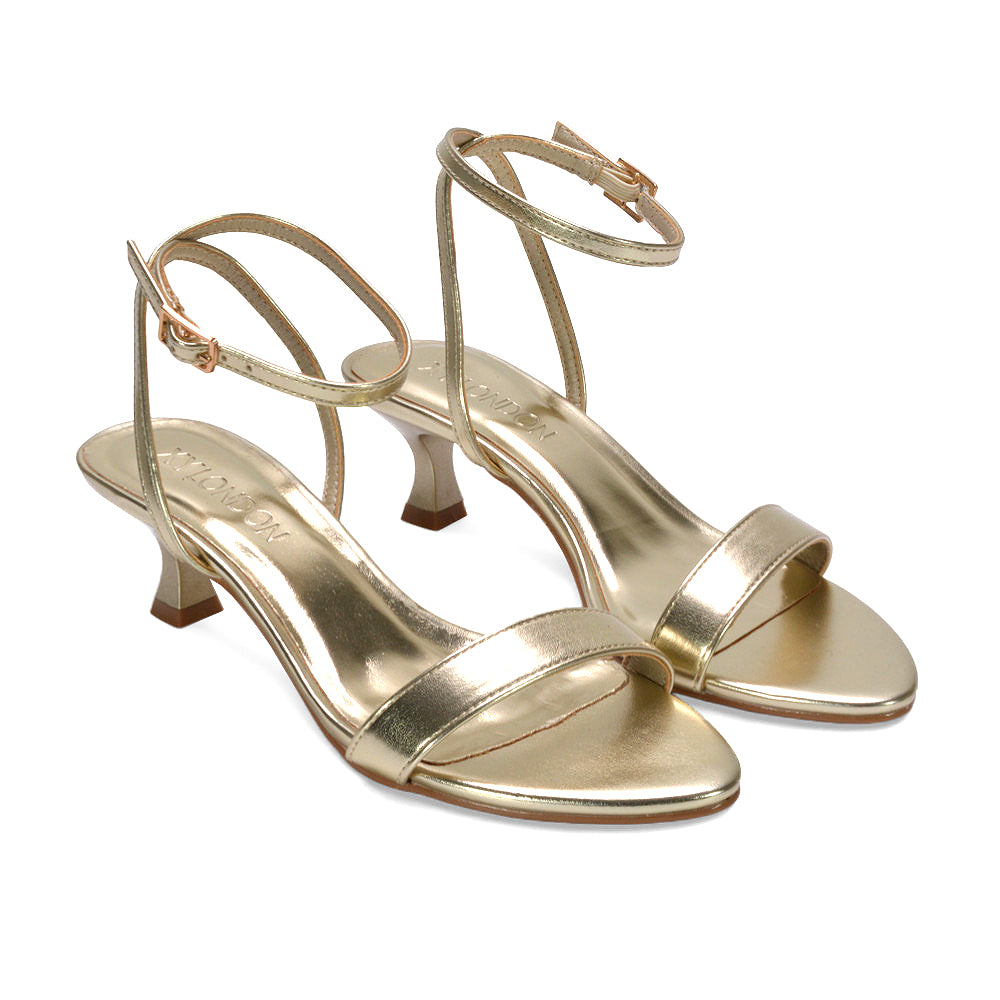 gold open toe heels, gold dress sandals, gold party heels, gold evening sandals, gold heels, gold kitten heels, strappy heels