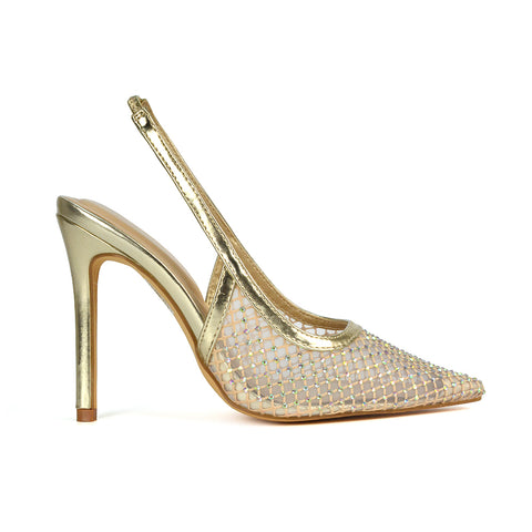 Women's Heel Shoes UK, Gold Court Heels, Gold Stilettos, Gold Shoes, High Stilettos, Heels For Summer