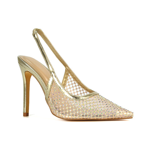 Gold Heeled Court Shoes, Stilettos, Gold Stilettos, Ladies Court Shoes, Ladies Gold Court Shoes