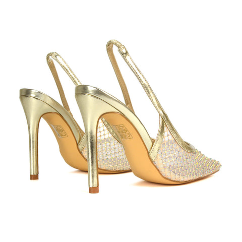 Gold Court Shoes Closed Toe, Gold Wedding Heels, Gold Wedding Shoes, Bridal heels